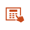 Icoon hand bij intercom